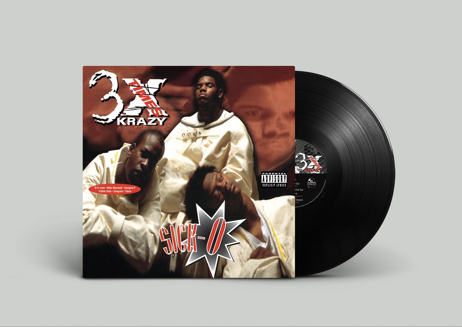 LP: 3X Krazy ‎- Sick-O 1995-2024 (Oakland, CA) | Most Wanted Records